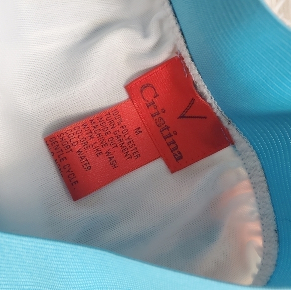 V Cristina Lemon Print Full Skirt Sz. M - Picture 6 of 7